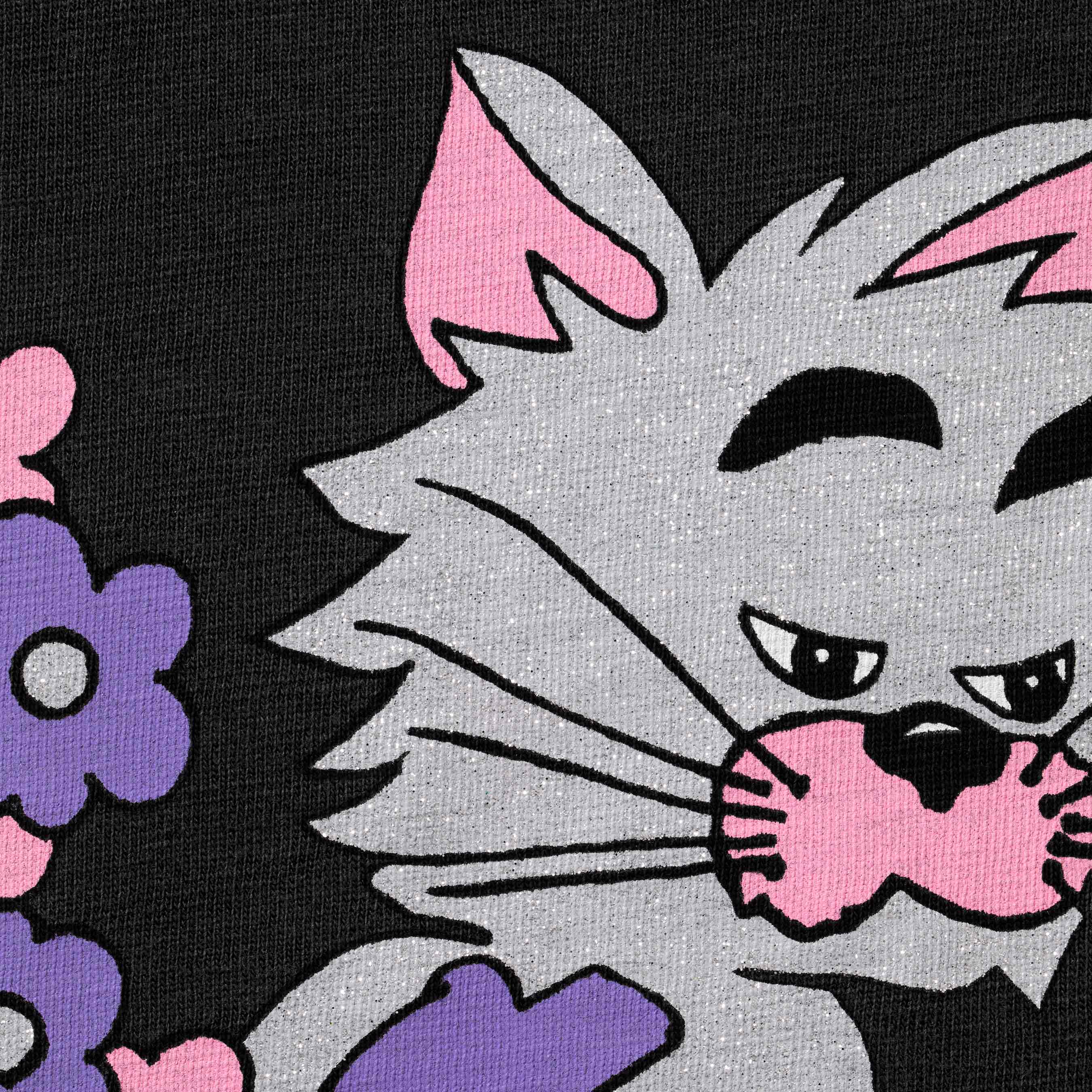 Glitter Cat S/S Top view 3